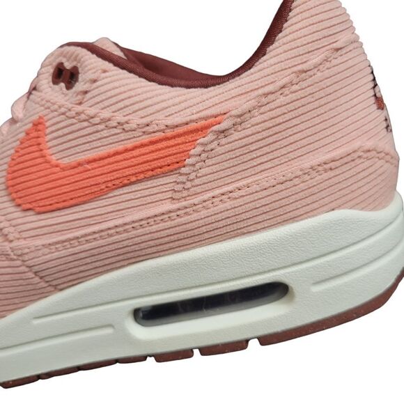 Nike Men's Air Max 1 Premium 'Coral Stardust Corduroy' FB8915-600 New In Box - Picture 8 of 10